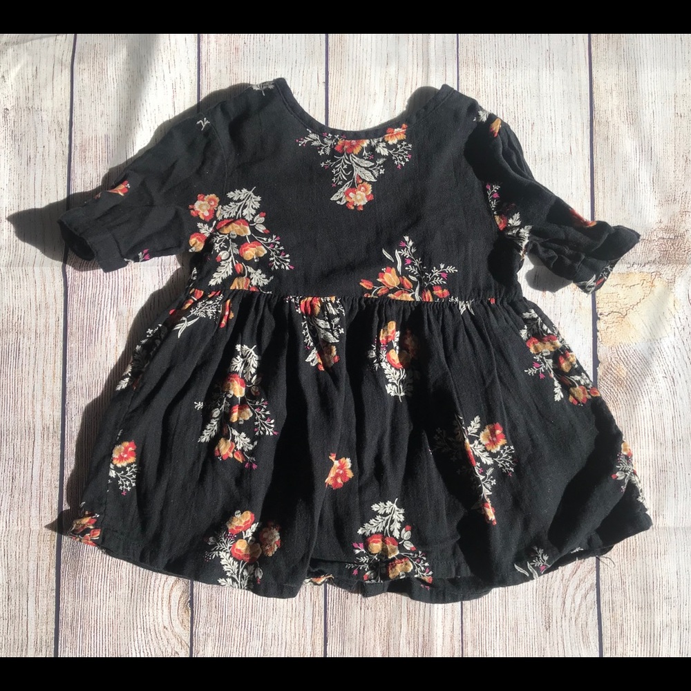 18-24 Long Sleeved Baby Gap Floral Dress